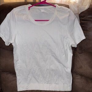 Athleta White Short Sleeve Tee